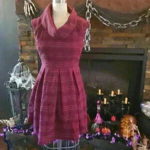 Go international red plaid dress